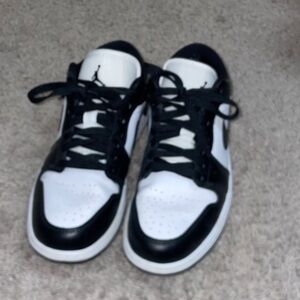 Jordan Black and White Men's Sneakers